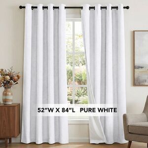 H.Versailtex -  Premium 100% Blackout Curtains Therma White